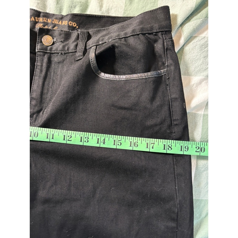 Lauren Jeans Co Ralph Lauren Black Lace Up Ankle Equestrian Pants Size 10 - Picture 7 of 10